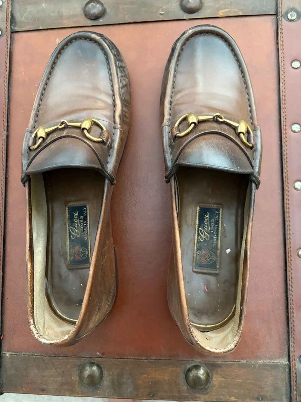 $1095 Gucci 1953 burnished loafer